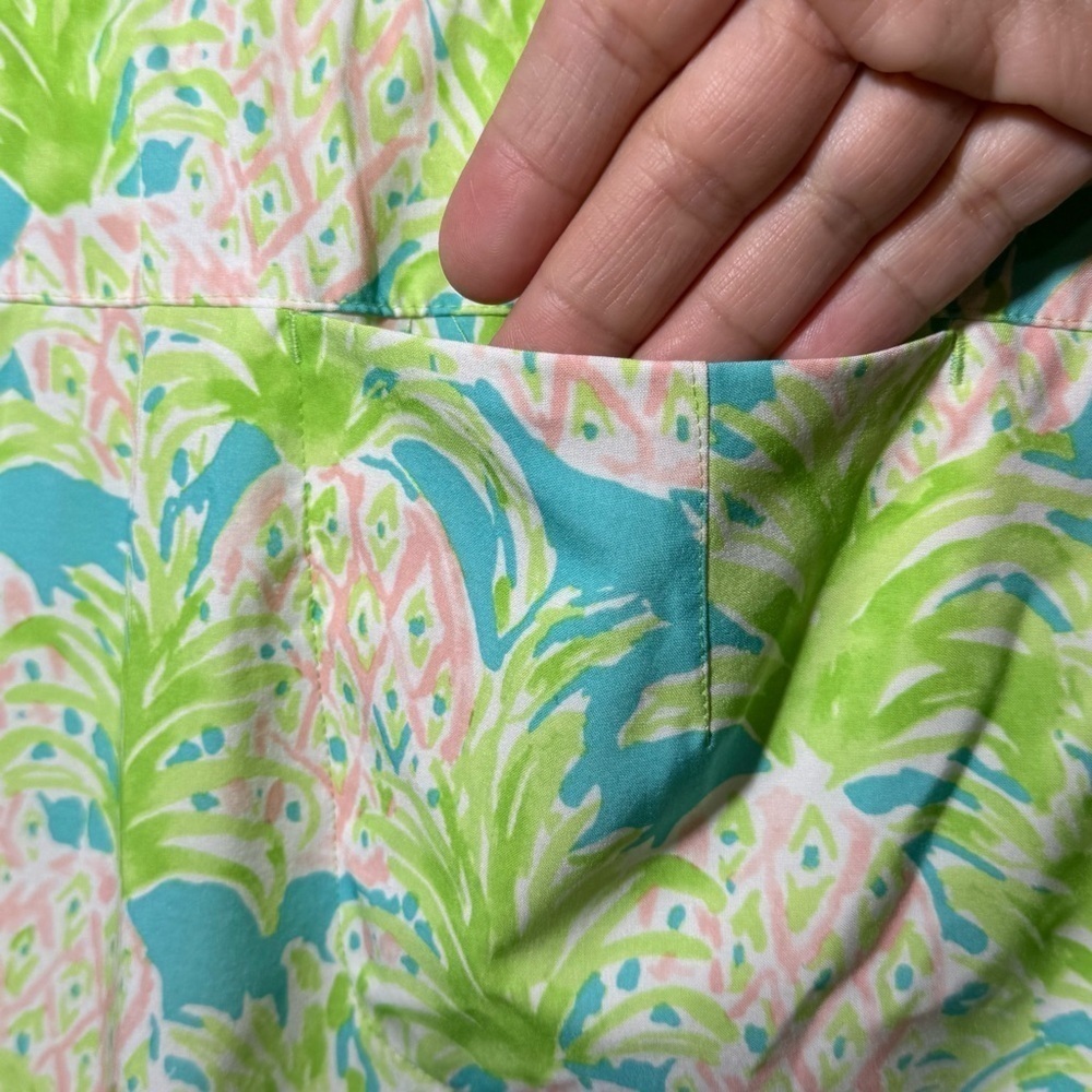 RLX Ralph Lauren Pineapple Print Skort Golf Pickleball Tennis Women’s size Large - Picture 6 of 12